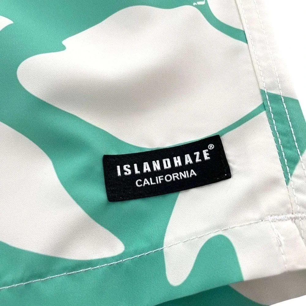Islandhaze California Men's 6'' Volley Swim Shorts Clover Size Small